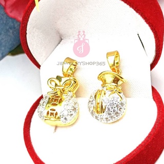 jewelryshop365 k386 จี้ถุงทอง จี้ถุงเงินถุงทอง จี้เล็กๆ