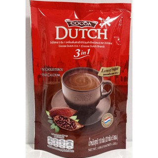 โกโก้ดัทช์ 3อิน1(เครื่องดื่มดัทช์โกโก้ปรุงสำเร็จชนิดผง) Cocoa Dutch 3 in 1 ขนาด 110กรัม (22กรัมx5ซอง)