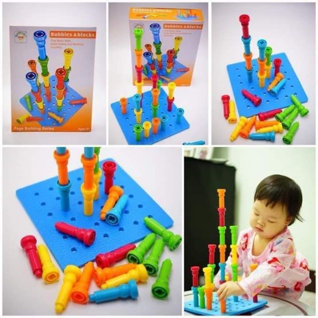 แท่งปักหมุด Bubbles & Blocks Shopee Thailand