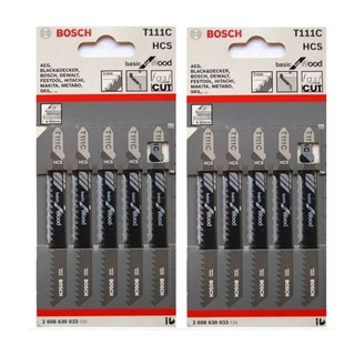 Bosch ใบเลื่อยจิ๊กซอว์ T 111 C - 10 ใบ