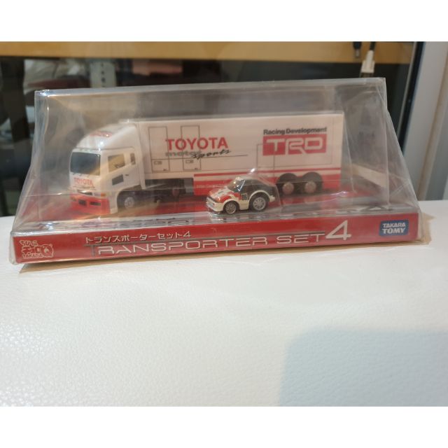 CHORO-Q TRANSPORTER SET [4] TRD TOYOTA Ae86 Trueno Racing Transporter  ของใหม่แท้