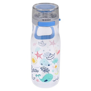 ✨HOT Item✨ กระบอกน้ำพลาสติก กระบอกน้ำใส กระบอกใส่น้ำ TRITAN 0.47 ลิตร สีฟ้า/ใส WATER BOTTLE TRITAN 0.47L BLUE/CLEAR ที่ใ