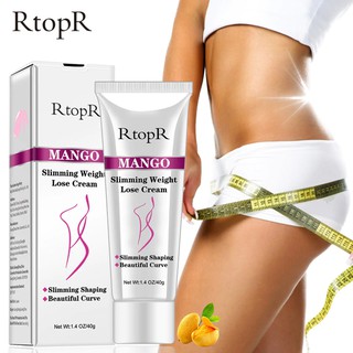 (ของแท้/พร้อมส่งกดเลย) ครีมสลายไขมัน ลดความหย่อนคล้อย ส่วนเกิน บนร่างกาย RTOPR Mango Slimming Weight Lose Cream 40g