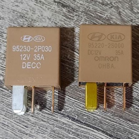 Relay 95220-2S000 / 95230-2P030 รีเลย์ 12V 35A 4 ขา Omron /DECO KIA Hyundai ของใหม่แท้
