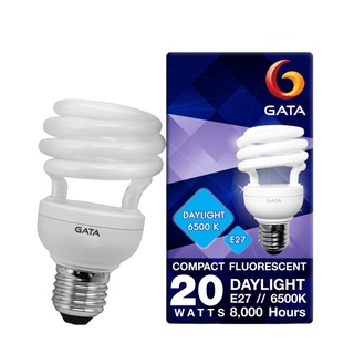 หลอดตะเกียบ SPIRAL 20W GATA(แพ็ค 1,4 ดวง)