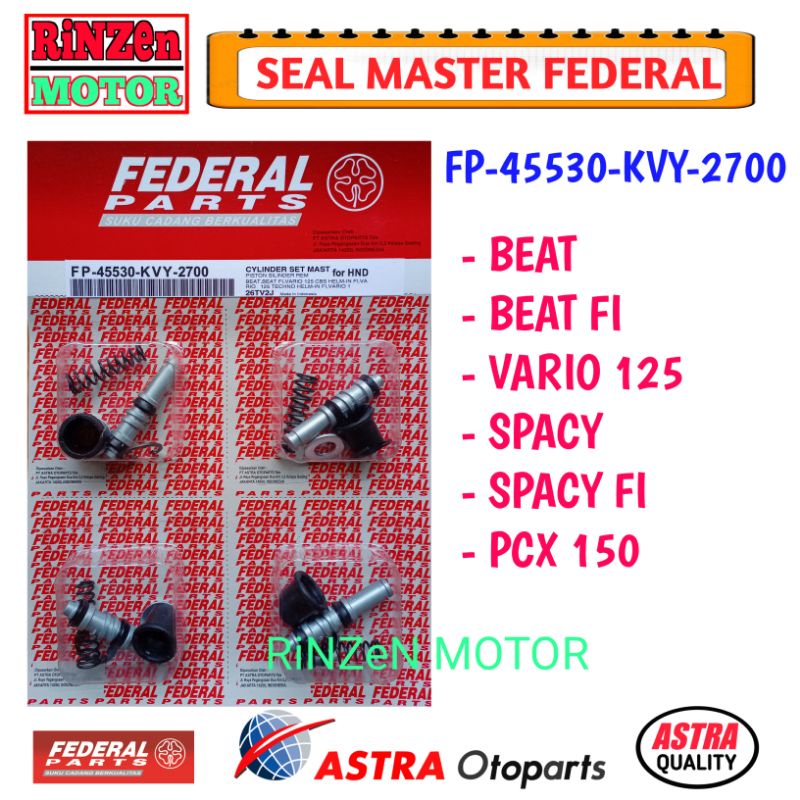 แม่เบรกซีล Beat Vario 125/150, ชิ้นส่วน Federal FP-45530-KVY-2700