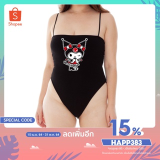 ⚡️พร้อมส่ง⚡️ BodySuit บอดี้สูทสายเดี่ยวลายKuromi