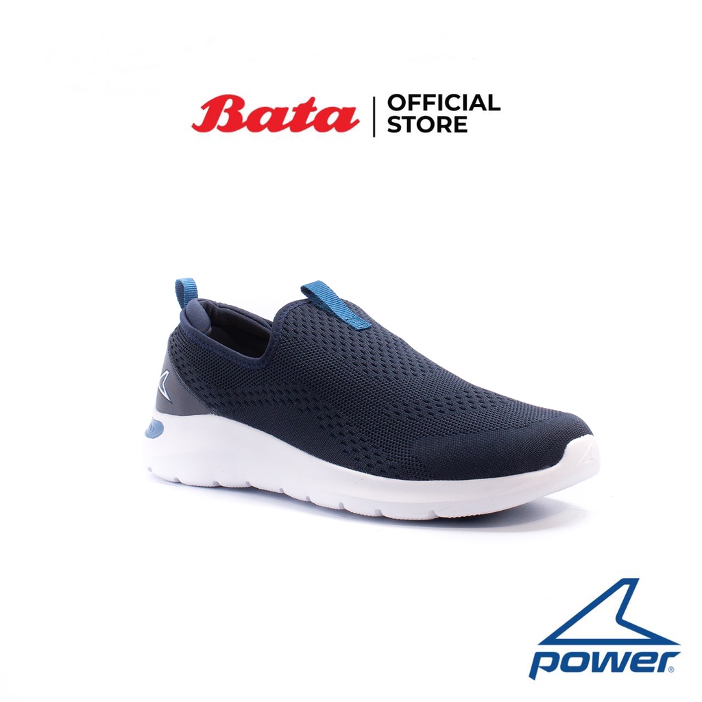 Bata บาจา ยี่ห้อ Power รองเท้าผ้าใบออกกำลังกาย สลิปออนแบบสวม รองรับน้ำหนักเท้า สำหรับผู้ชาย รุ่น Nx-