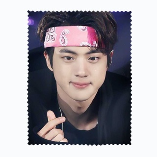 ผ้าเช็ดแว่นตา ผ้าเช็ดแว่น ผ้าเช็ดเลนส์ ผ้าเช็ดจอ จิน JIN Kim Seok Jin BTS