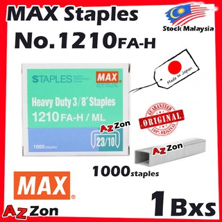 Max ลวดเย็บกระดาษ 3/8 นิ้ว 1210 FA-H / ML 23/10 MAX Staples 1210