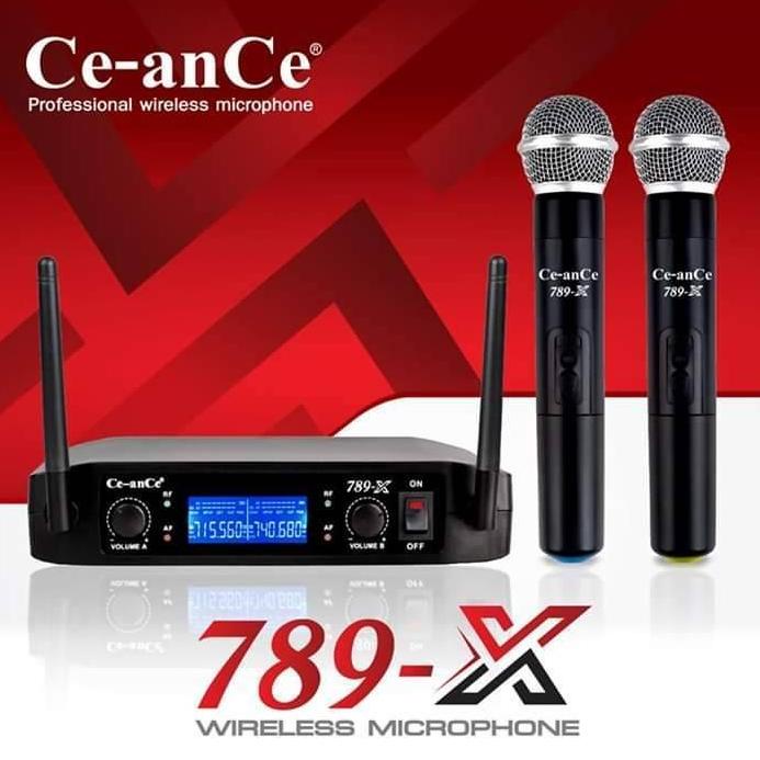 ไมค์ Ce-anCe U-789X ไมค์ลอย ไมโครโฟนไร้สาย ยี่ห้อ ซีอานเซ่ Ce-anCe U-789X U789X 789X 789 X Wireless 