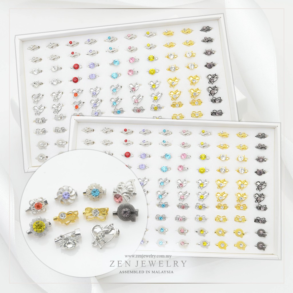 ZEN 30 ชิ้น / 50 ชิ้น / 100 ชิ้น BABY BROOCH MIXED DESIGN
