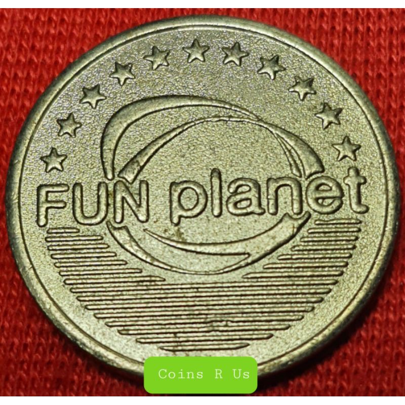 เหรียญต่างประเทศ Token Fun planet ขนาด 25 มม. เหรียญสวยน่าสะสม