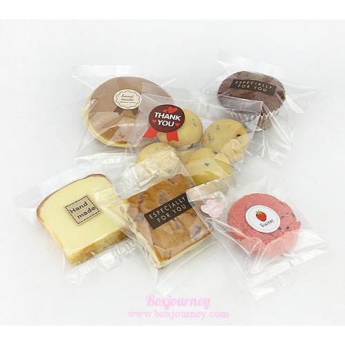 Boxjourney ถุงขนมซีลกลาง 9x11.5 cm. (แบบใส) (100 ใบ/แพค)