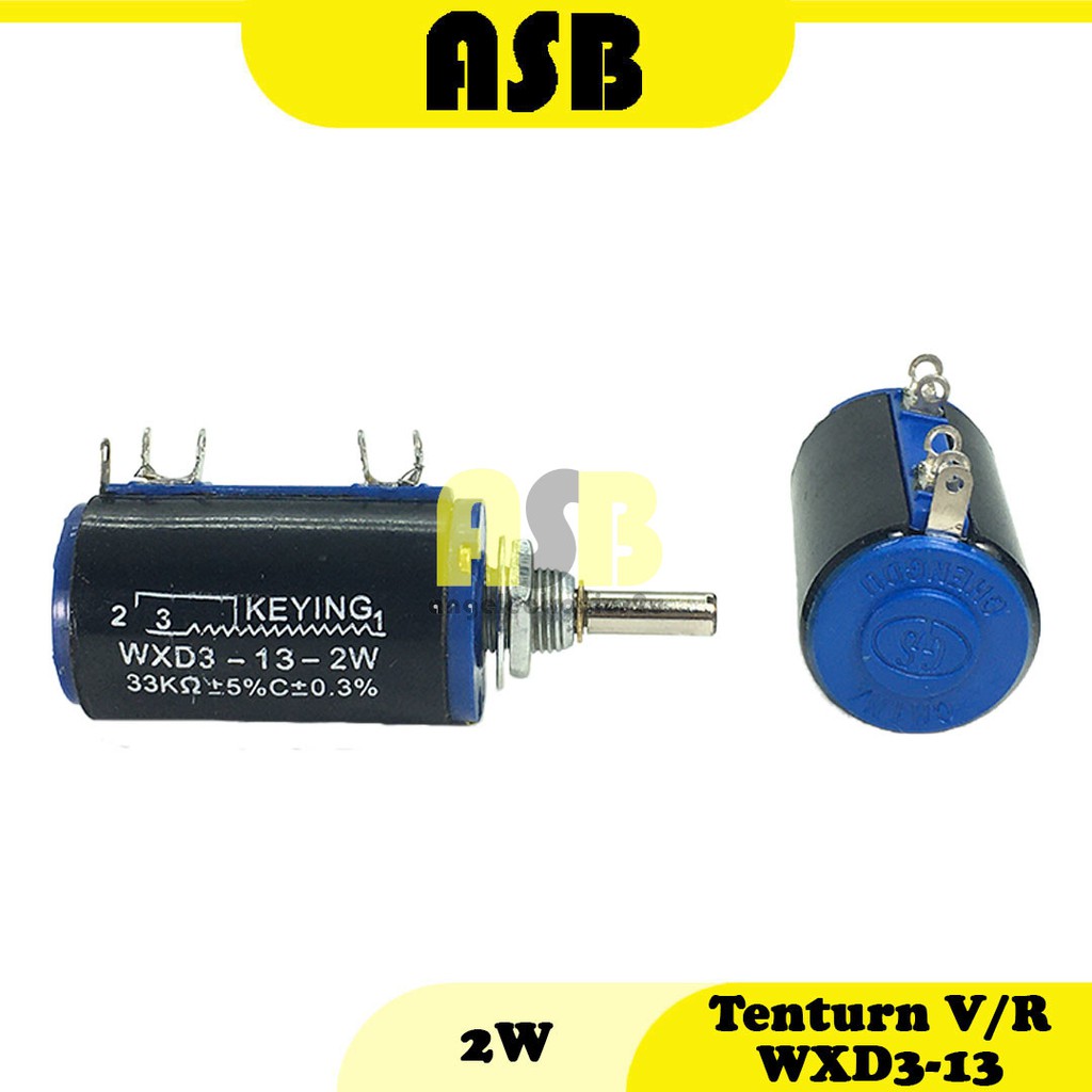 TTURN Variable Resistor WXD3-13 2W ( 100E / 220E / 470E / 1K / 2.2K / 4.7K / 10K / 22K / 33K / 47K )