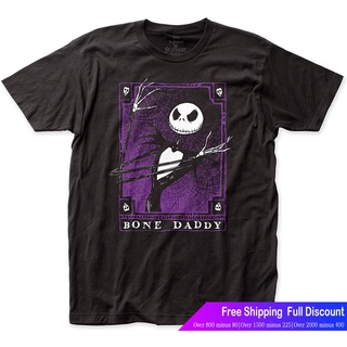 เสื้อยืดยอดนิยม  Merchandising The Nightmare Before Christmas Bone Daddy Fitted Jersey Tee  Popular T- 161