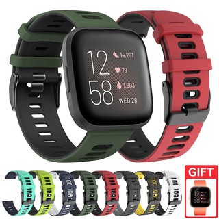 สายนาฬิกาข้อมือซิลิโคนสําหรับ Fitbit Versa 2 / Versa / Versa Lite