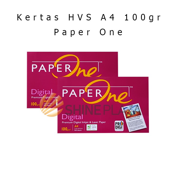 A4 HVS Paper 100gr Paper One - A4 White Photocoopy Printing Paper 100 แกรม