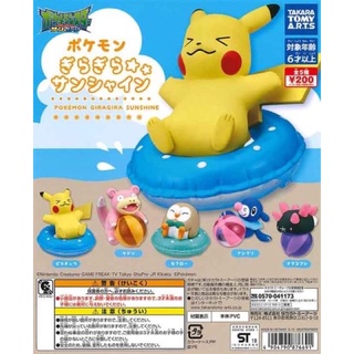 กาชาปอง ครบเซ็ต Pokemon Giragira Sunshine - T-ARTS ครบเซ็ต มีใบปะหน้าทุกตัว