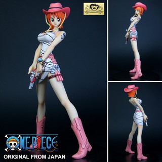 Model Figure งานแท้ Original ฟิกเกอร์ โมเดล One Piece วันพีซ เต็มพิกัดสลัดจอมลุย Nami นามิ ชุดคาวบอย