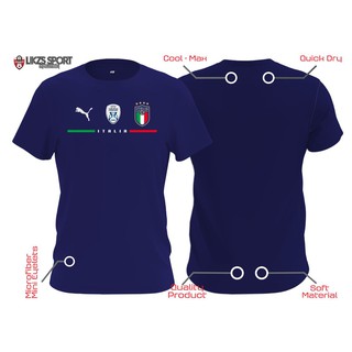 เสื้อกีฬาแขนสั้น ลายทีมชาติฟุตบอล Italy Euro2020 Champion Jersey Trainning Pre Match Warm Up Italia Euro2020 Champ Football Futsall