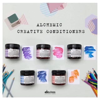 Davines Alchemic Creative Conditioner 250ml เปลี่ยนสีผม ผมไม่เสีย มี5สี Pink / Marine Blue / Coral / Teal / Lavender