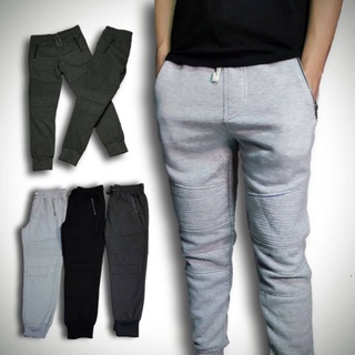 กางเกงวอร์มขายาว ไซส์ S- 2XL Jogger Pants กางเกงขายาว จ็อกเกอร์ ขาจั๊มผ้าสำลี ผ้านุ่มสวมใส่สบาย