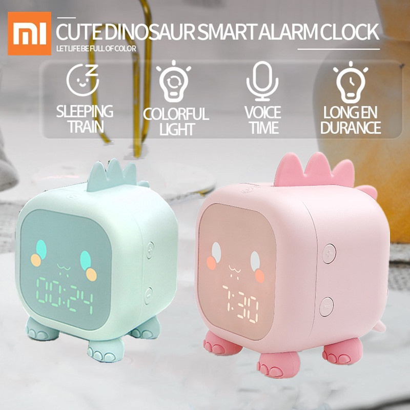 xiaomi Kids Alarm Clock Cute Dinosaur Digital Alarm Clock For Kids