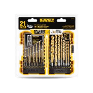 DEWALT ชุดดอกสว่านนำร่องไทเทเนียม รุ่น DW1361