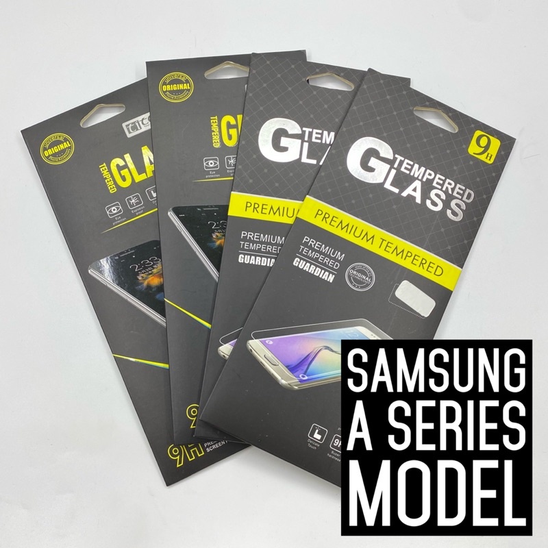 SAMSUNG A SERIES - 9H TEMPERED GLASS SCREEN PROTECTOR A9PRO A8STAR A8 PLUS A8 A720 A710 A520 A510 A3