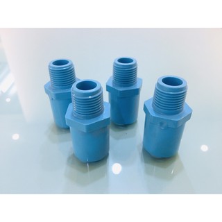 ต่อตรงเกลียวนอก 1/2" (4 หุน)  PVC