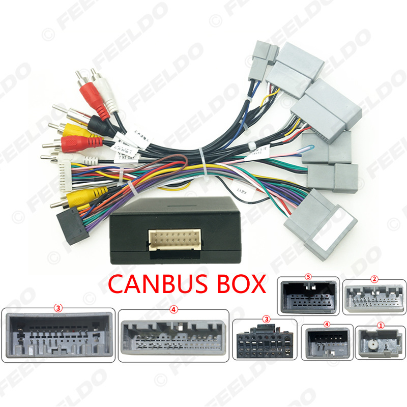สําหรับ Honda Civic/CRV/BREZE Android รถนําทางเฉพาะสายสเตอริโอหัวหน่วยลําโพงปลั๊กสายไฟ Canbus