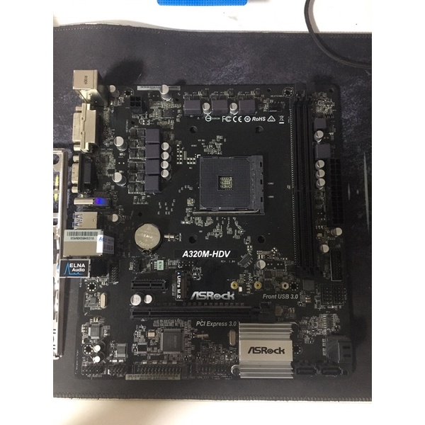 Mainboard asrock A320M-HDV สภาพสวยๆ