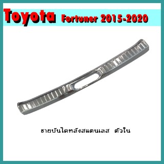 ชายบันไดหลังสแตนเลส FORTUNER 2015-2020 ตัวใน