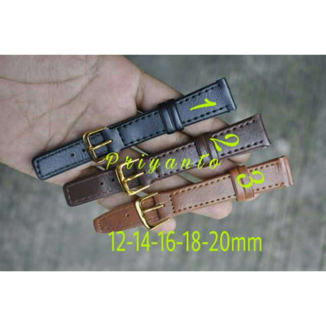 สายนาฬิกาหนัง Alba 12MM 14MM 16MM 18MM 20mm สายหนัง