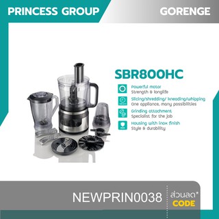 เครื่องเตรียมอาหาร 800 วัตต์ สีดำ Gorenje รุ่น SBR800HC