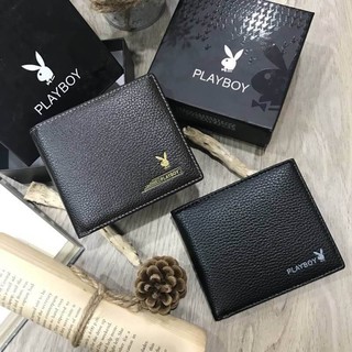 PLAYBOY SHORT WALLET กระเป๋าสตางค์สั้นพับ2ตอน รุ่นหายาก Limited Edition จาก Playboy