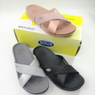 รุ่นใหม่!! (1F-2642) Scholl รองเท้าสกอลล์ผู้หญิง รุ่น Remi รหัส 1F-2642 ไบโอปรินท์ (Bioprint) นวัตกรรมที่ออกแบบให้รอง...