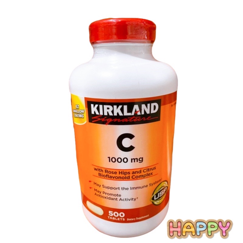 ‼️แท้💯% Kirkland  Signature Vitamin C 1000 mg. 💢500 แคปซูล 🇺🇸วิตามินซี ตัวดัง อเมริกา  สินค้าใหม่‼️