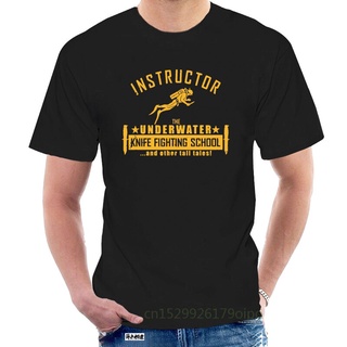 เสื้อยืด พิมพ์ลาย Scuba Funny Underwater Knife Fighting แฟชั่นยอดนิยม062251