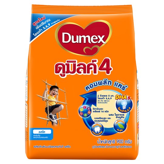 💥โปรสุดพิเศษ!!!💥 ดูเม็กซ์ ดูมิลค์ 4 ฅอมพลีต แฅร์ ผลิตภัณฑ์นมชนิดละลายทันที รสจืด 900กรัม Dumex Dumilk 4 Komplete Kare Pl