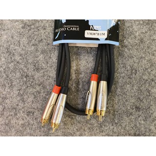 สายสัญญาณ RCA รุ่น YM-387B ความยาว 1 เมตร ยี่ห้อ NTS สายสัญญาณ RCA หัว-ท้าย