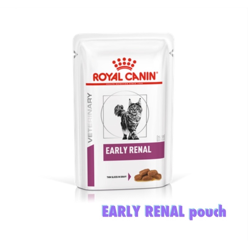Early renal pouch อาหารเปียก สำหรับ แมว แก่ และ แมวที่เป็นโรคไตในระยะเริ่มต้น สำหรับแมว อายุ 1 ปีขึ้นไป