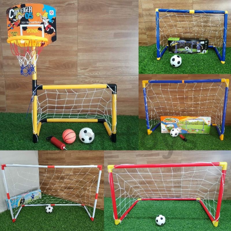 Soccer, Futsal & Sepak Takraw 150 บาท โกลฟุตบอลเด็ก ประตูฟุตบอล แถมลูกบอล แถมที่สูบลม โกลฟุตบอล โกลหนู ฟุตบอลเด็กเล่น ประตูฟุตบอลเด็ก ครบเซ็ต Sports & Outdoors