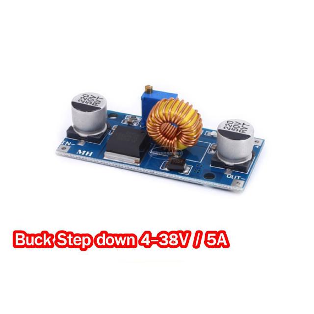 โมดูลสเตปดาวน์ แปลงไฟ 4-38V 5A dc-dc Buck convertor step down module