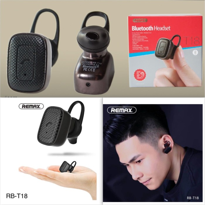 Remax ชุดหูฟังบลูทูธไร้สาย Rb T 18 Rbt 18 สําหรับโทรศัพท์มือถือ ...