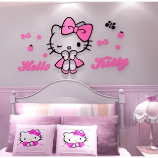 Hello Kitty แผ่นอะคริลิก 3D ขนาด 50*80 cm