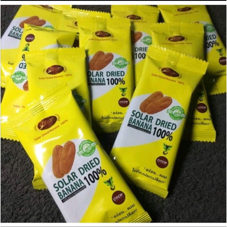 👍 **12 กล่อง ถูก+ส่งฟรีและไวที่สุด!** 👍  กล้วยตากธรรมชาติ 100% ตราป้าเพียน 🍌