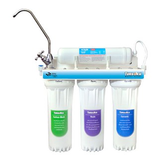 Drinking water filter WATER PURIFIER TURBORA 4P-CRS Water filter Kitchen equipment เครื่องกรองน้ำดื่ม เครื่องกรองน้ำดื่ม