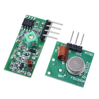 433Mhz RF Wireless Transmitter Module and Receiver Kit 5V DC 433MHZ Wireless For Arduino Raspberry Pi /ARM/MCU WL Diy Kit